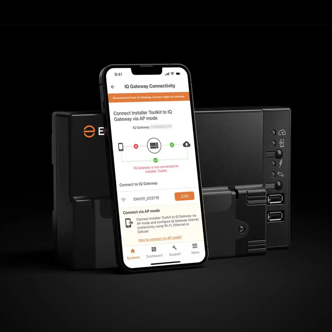Enphase app showing panel-level monitoring