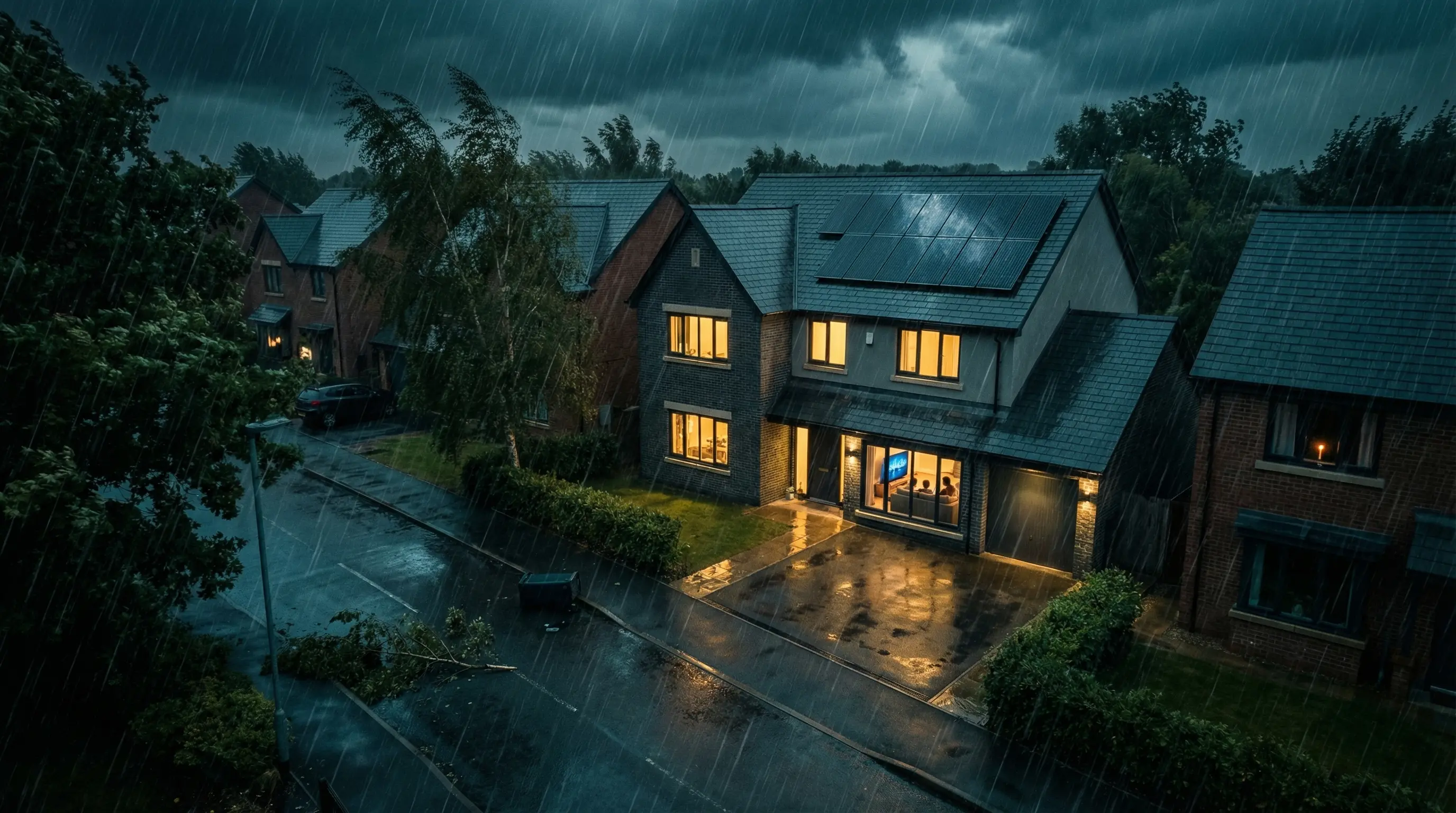 Neighbourhood blackout with one home powered by SunPeak Premier