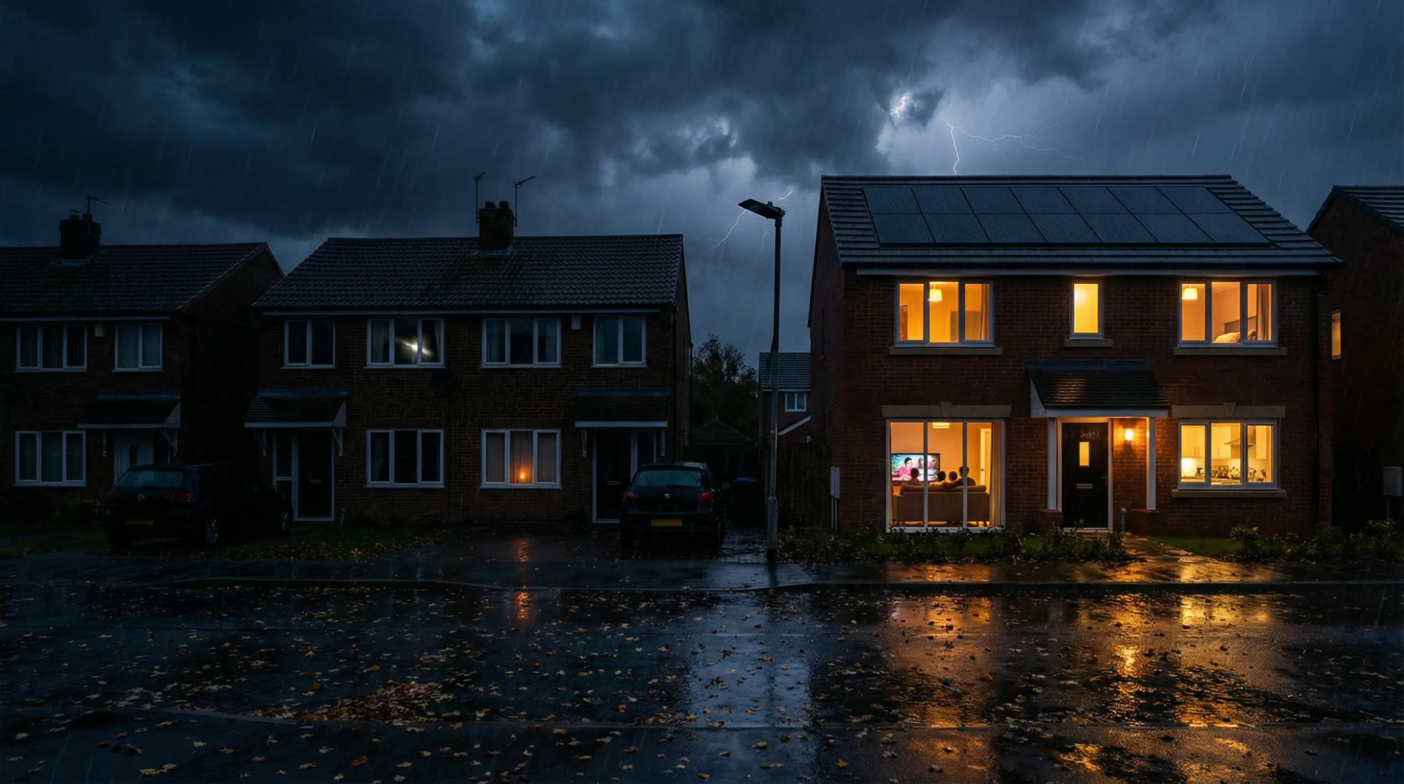 Home powered during grid outage