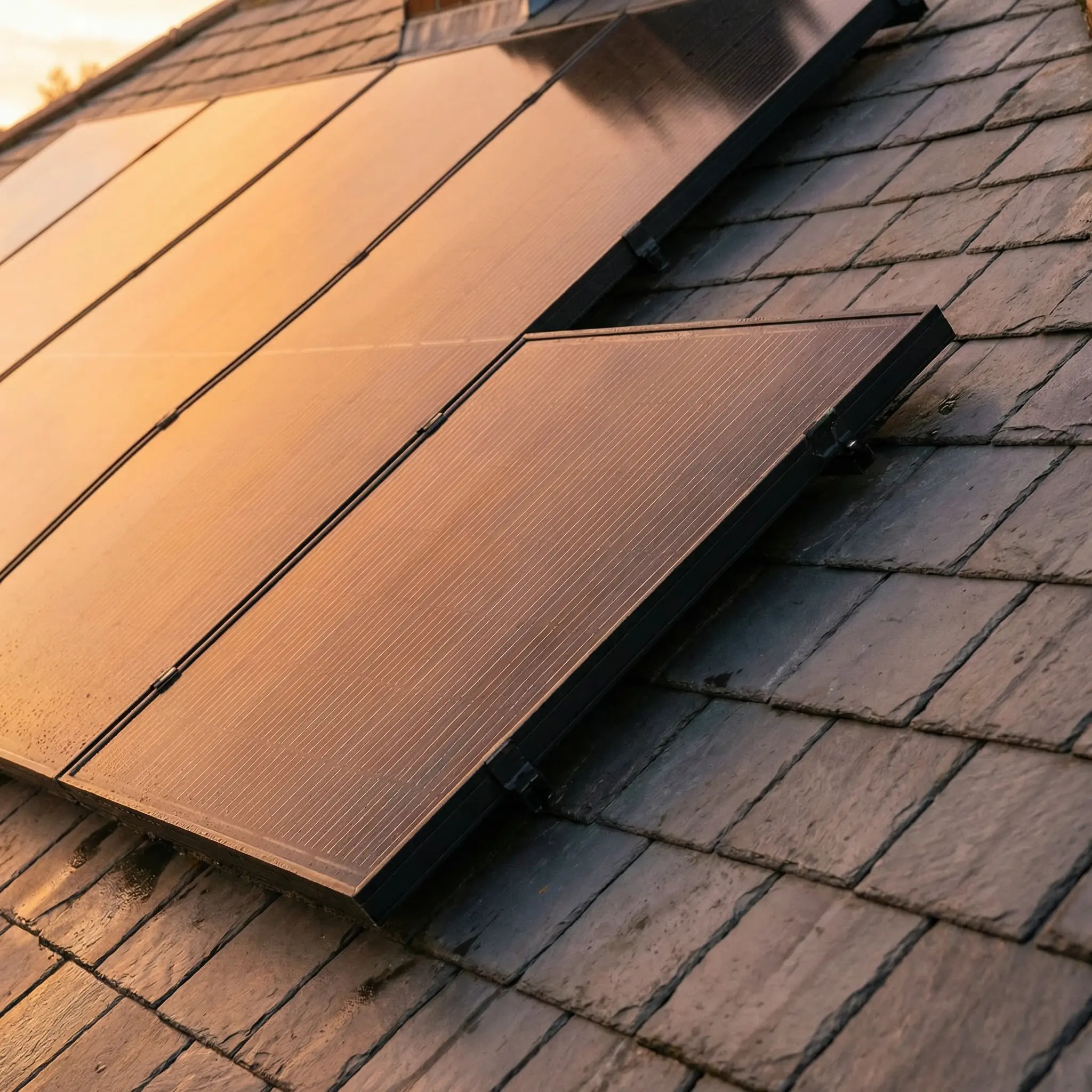 Solar panels close-up texture