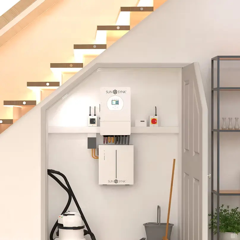 SunSynk inverter close-up texture